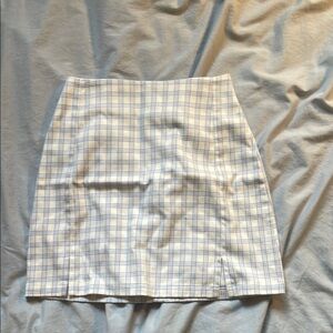 Brandy Melville blue and White Pencil Skirt Knee-Length Casual